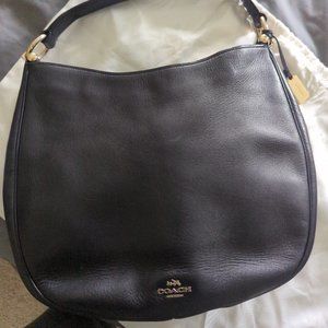 Coach Nomad Hobo Black Leather Purse